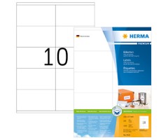 Kleebisetiketid Herma Premium - 105x57mm, 100 lehte